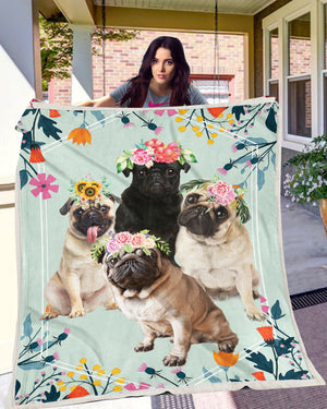 Pug Family Flower Blanket Gift For Pug Dog Lovers Birthday Gift Home Decor Bedding Couch Sofa Soft And Comfy Cozy 1648028932858.jpg