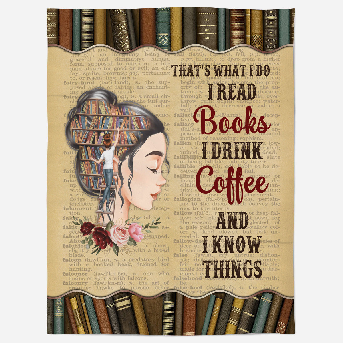 I Read Book I Drink Coffee Reading Blanket Gift For Book Lovers, Bookworm, For Girl Women Birthday Gift Home Decor Bedding Couch Sofa Soft And Comfy Cozy 1648106860514.jpg