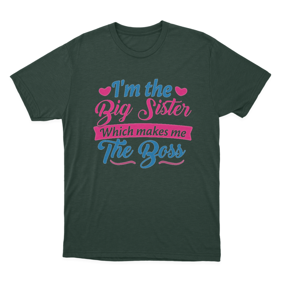 I Am The Big Sister T-shirt for Girls or Adults Novelty Gift 1648197034642.png