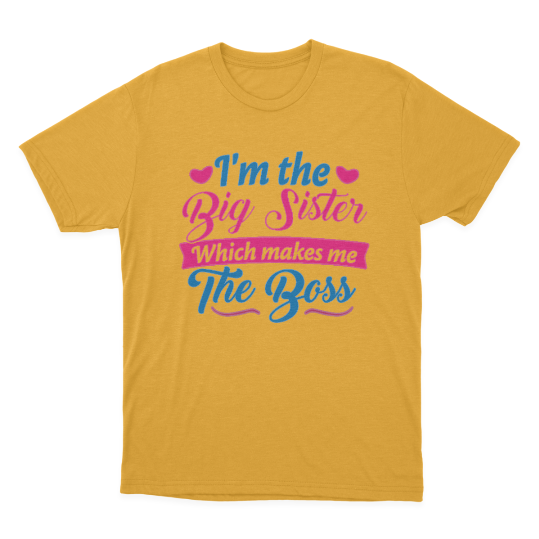I Am The Big Sister T-shirt for Girls or Adults Novelty Gift 1648197037317.png