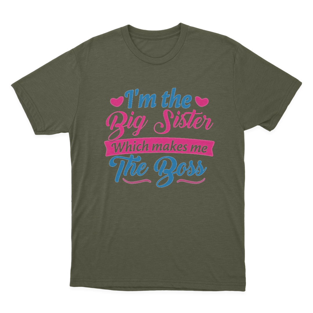 I Am The Big Sister T-shirt for Girls or Adults Novelty Gift 1648197039240.png