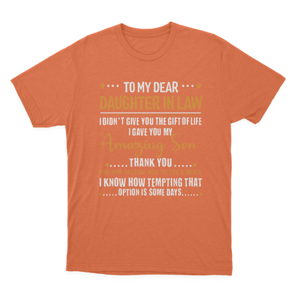Gift for Soon to Be Daughter in Law T-shirt 1648199487301.png