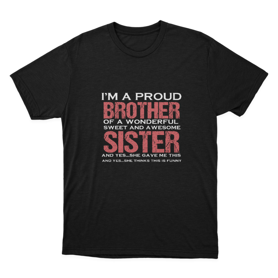 Funny Gift for Brother from Awesome Sister Birthd T-shirt 1648200502072.png