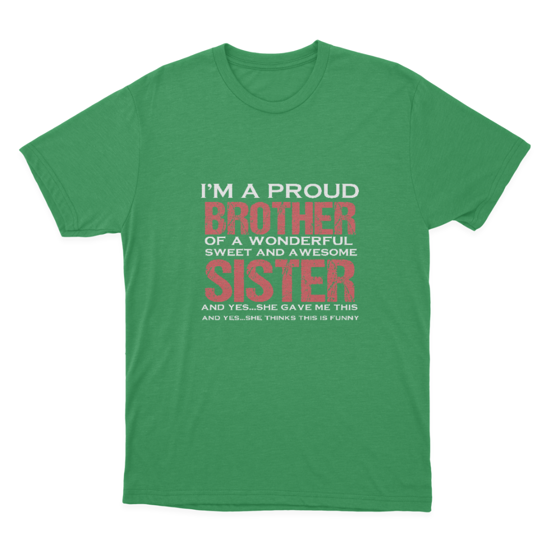 Funny Gift for Brother from Awesome Sister Birthd T-shirt 1648200525933.png