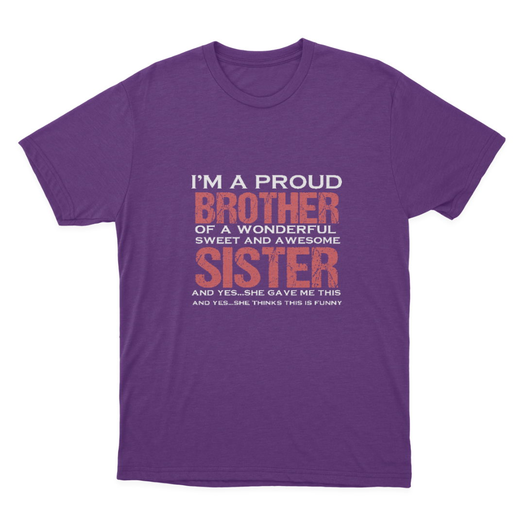 Funny Gift for Brother from Awesome Sister Birthd T-shirt 1648200533734.png