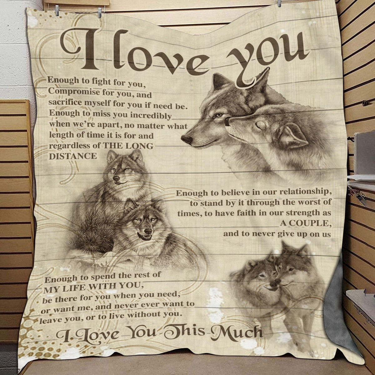 Best Valentine Gift For Girlfriend, Wolf Couple I Love You This Much Blanket Gift For Him Her Couple Birthday Gift Home Decor Bedding Couch Sofa Soft And Comfy Cozy 1648697287308.jpg