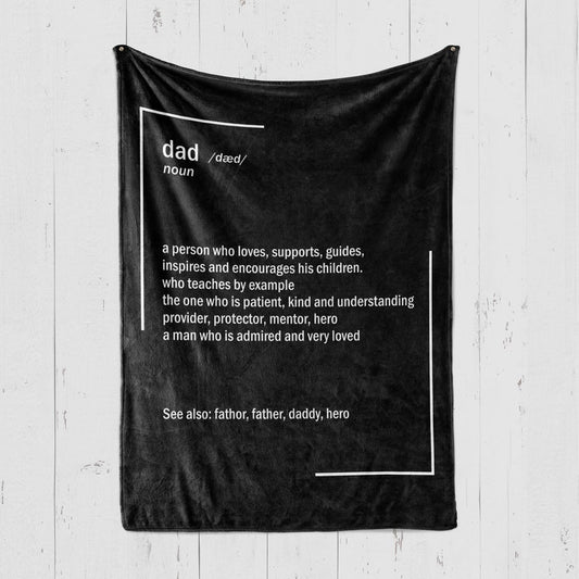Personalized Dad Definition Dad Noun Fathers Day Definition Blanket Gift For Dad Birthday Gift Home Decor Bedding Couch Sofa Soft And Comfy Cozy 1648869953998.jpg
