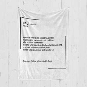 Personalized Dad Definition Dad Noun Fathers Day Definition Blanket Gift For Dad Birthday Gift Home Decor Bedding Couch Sofa Soft And Comfy Cozy 1648869954612.jpg