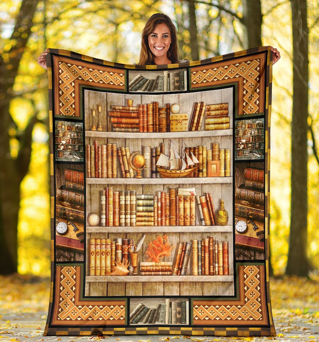 Library Bookshelf Blanket Gift For Book Lover, Gift For Bookworm Librarian Birthday Gift Home Decor Bedding Couch Sofa Soft And Comfy Cozy 1648872241878.jpg