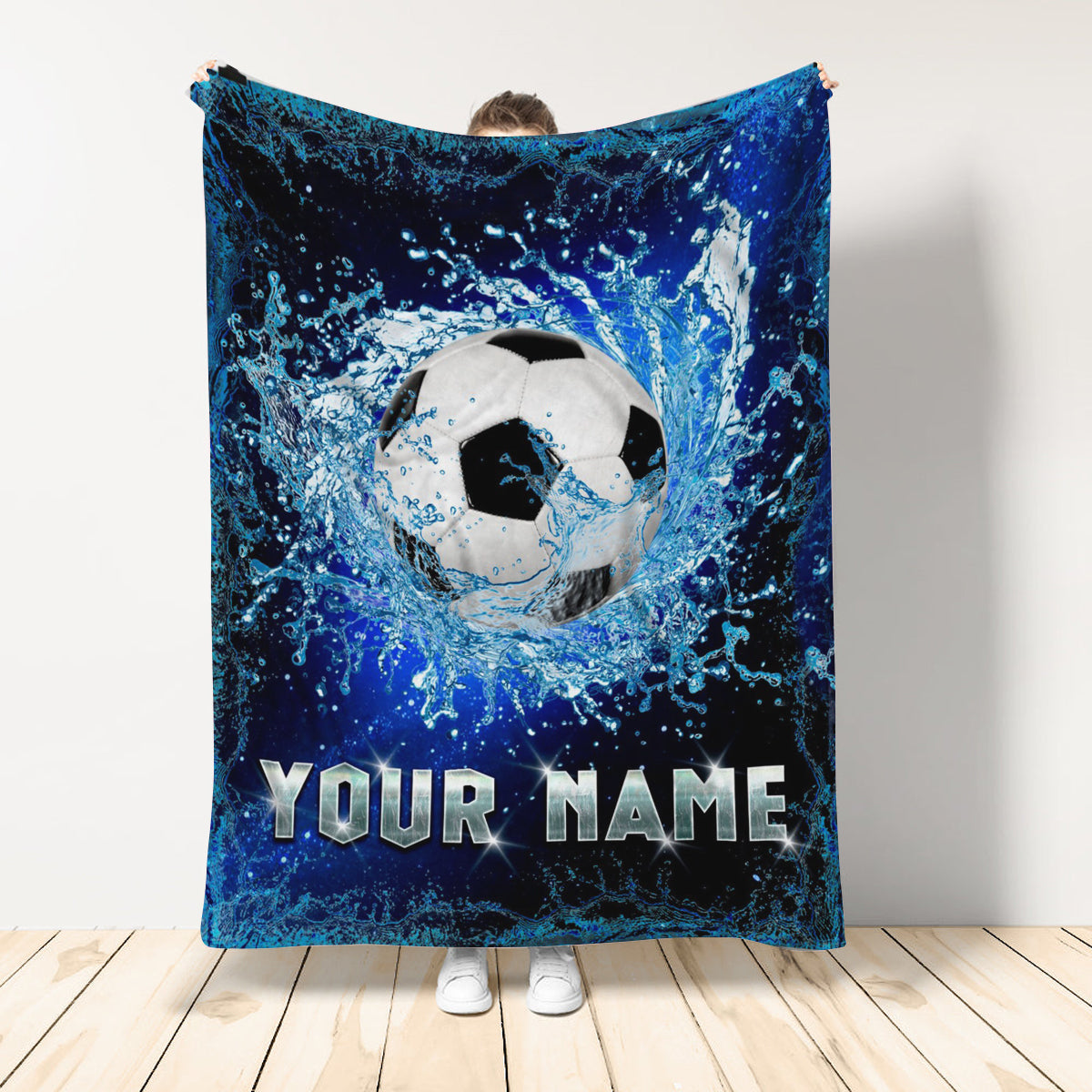 Personalized Soccer Blanket, Custom Blankets With Name, Soccer Customized Name, Gift For Soccer Lover Home Decor Bedding Couch Sofa Soft And Comfy Cozy 1649732844155.jpg