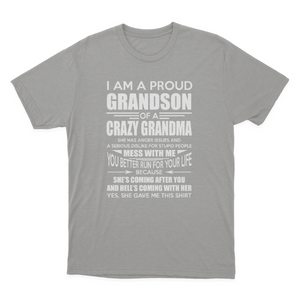 Proud Grandson of A Crazy Grandma T-shirt 1649919454933.png