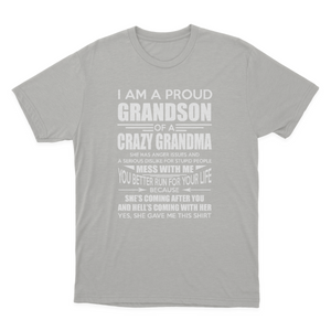 Proud Grandson of A Crazy Grandma T-shirt 1649919489108.png