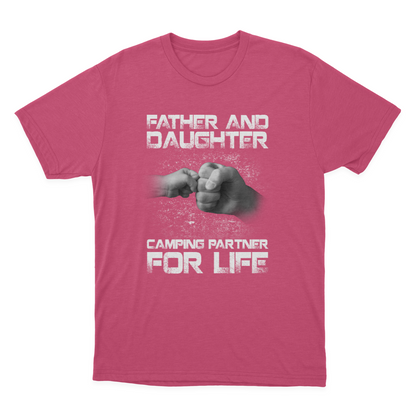 Father and Daughter Camping Partner for Life Gifts for Camping Funny Camping Quotes Camping Gift Ideas T-shirt  1649920562153.png
