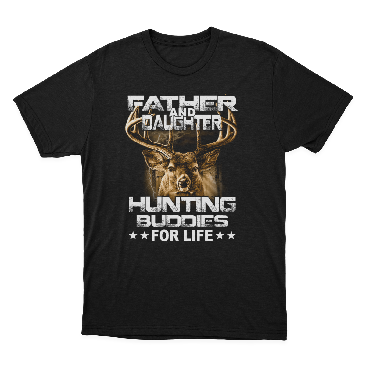 Father and Daughter Hunting Buddies for Life T-shirt Gift for Dad Kids T-shirt  1649921080160.png