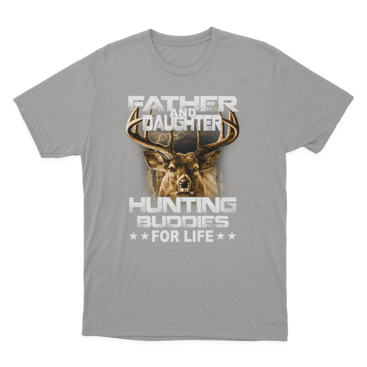 Father and Daughter Hunting Buddies for Life T-shirt Gift for Dad Kids T-shirt  1649921084459.png