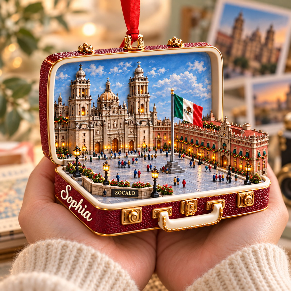 Personalized Zócalo 3D Suitcase Christmas Ornament – Mexico City Travel Souvenir & Gift for Mexico Lovers 164eceea-68ae-4083-9204-9cbf71c99fd8-Handheld-Mexico-City-Z-calo-keepsake-4.png