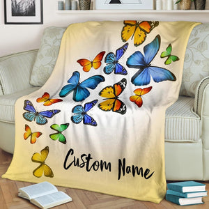 Personalized Name Butterfly Blanket Gift For Butterfly Lovers, Gift For Baby Kids Women Girl Birthday Gift Home Decor Bedding Couch Sofa Soft And Comfy Cozy 1650018246279.jpg