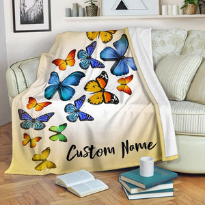 Personalized Name Butterfly Blanket Gift For Butterfly Lovers, Gift For Baby Kids Women Girl Birthday Gift Home Decor Bedding Couch Sofa Soft And Comfy Cozy 1650018246288.jpg