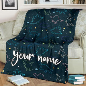 Personalized Name Dinosaur Blanket Gift For Dinosaur Lovers, Gift For Adult Kid Him Her Birthday Gift Home Decor Bedding Couch Sofa Soft And Comfy Cozy 1650018369121.jpg