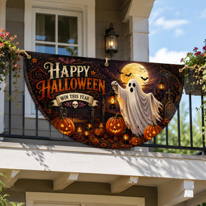 Halloween Half Moon Bunting Flag, Happy Halloween Fan Banner, Front Porch Decor, Fall Outdoor Flag, Front Door Yard Decoration 1653b523-8555-4c2c-9b82-248506a45457-6.jpg