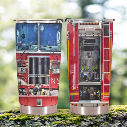 Best Custom Firefighter Tumbler - Stainless Steel Tumbler 20oz With Lid and Straw Gifts For Firefighter From Wife, Father's Day, Birthday, Retirement, Appreciation 3 1657006284437.jpg