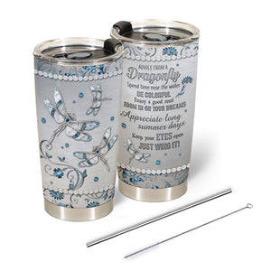 Best Custom Dragonfly Gift For Women - Boho Gifts For Women With Positive Inspirational Quote - Motivational, Religious, Spiritual, Inspirational 20oz Stainless Steel Tumbler Gifts For Women 1658995724147.jpg