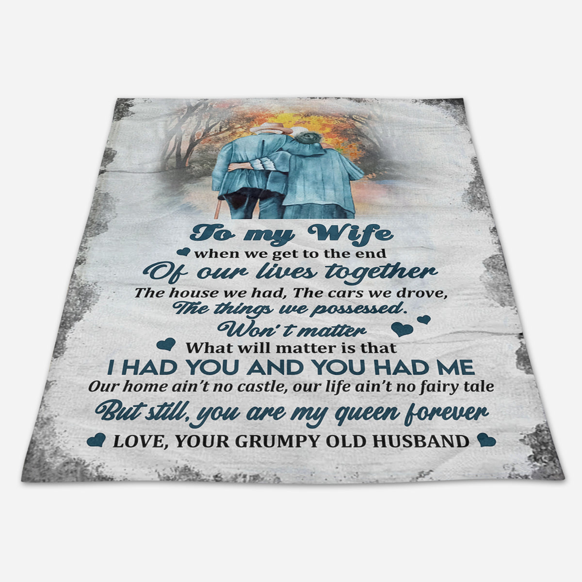 Gift For Wife Blanket, To My Wife You Are My Queen Forever - Love From Husband 1661842257911.jpg