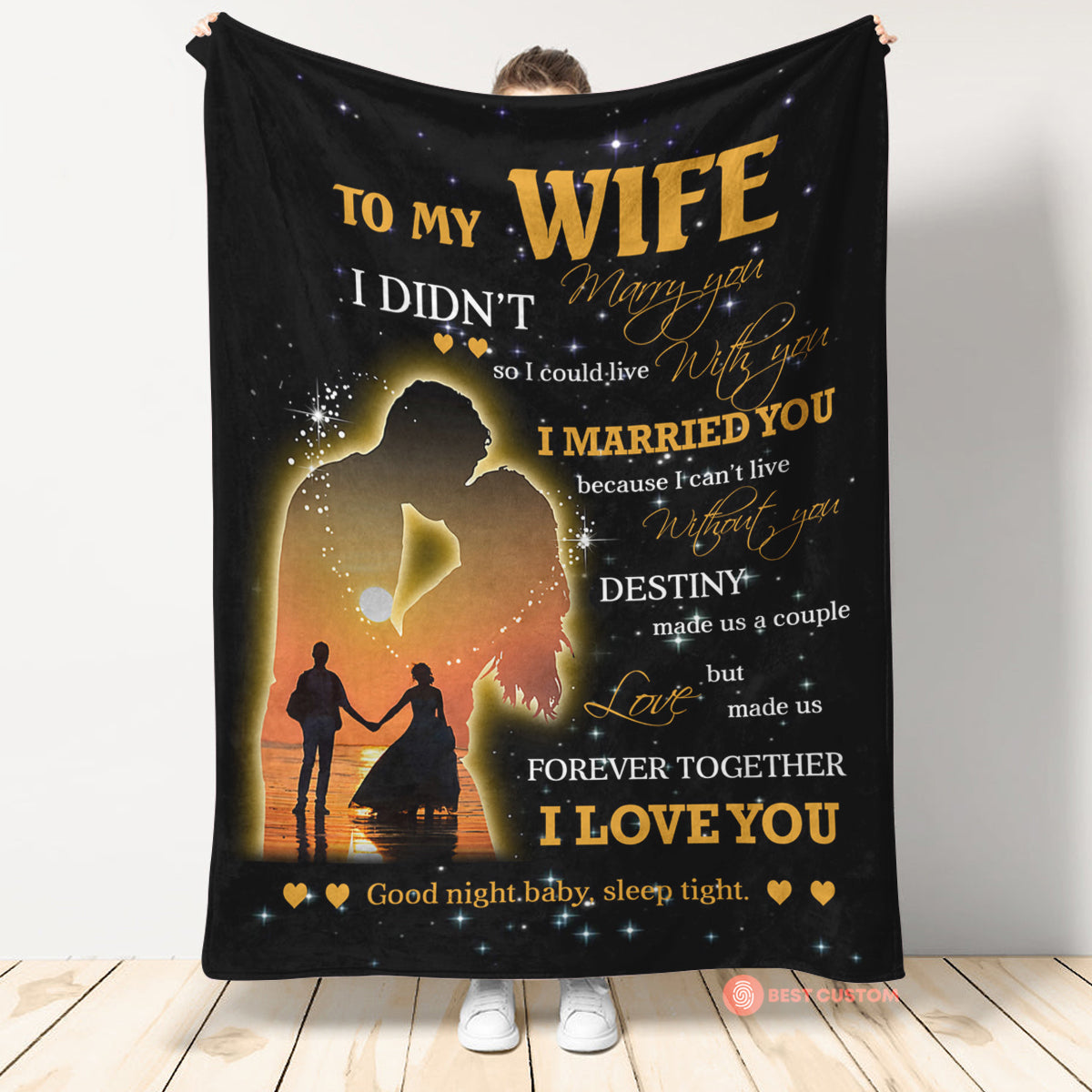 Gift For Wife Blanket, To My Wife Love Made Us Forever Together I Love U 1661845562267.jpg