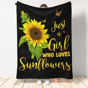 Sunflower Blanket, Just A Girl Who Loves Sunflower 1663570101465.jpg