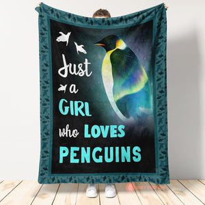 Penguin Blanket, Just A Girl Who Loves Penguins, Penguin Lover 1663571218642.jpg