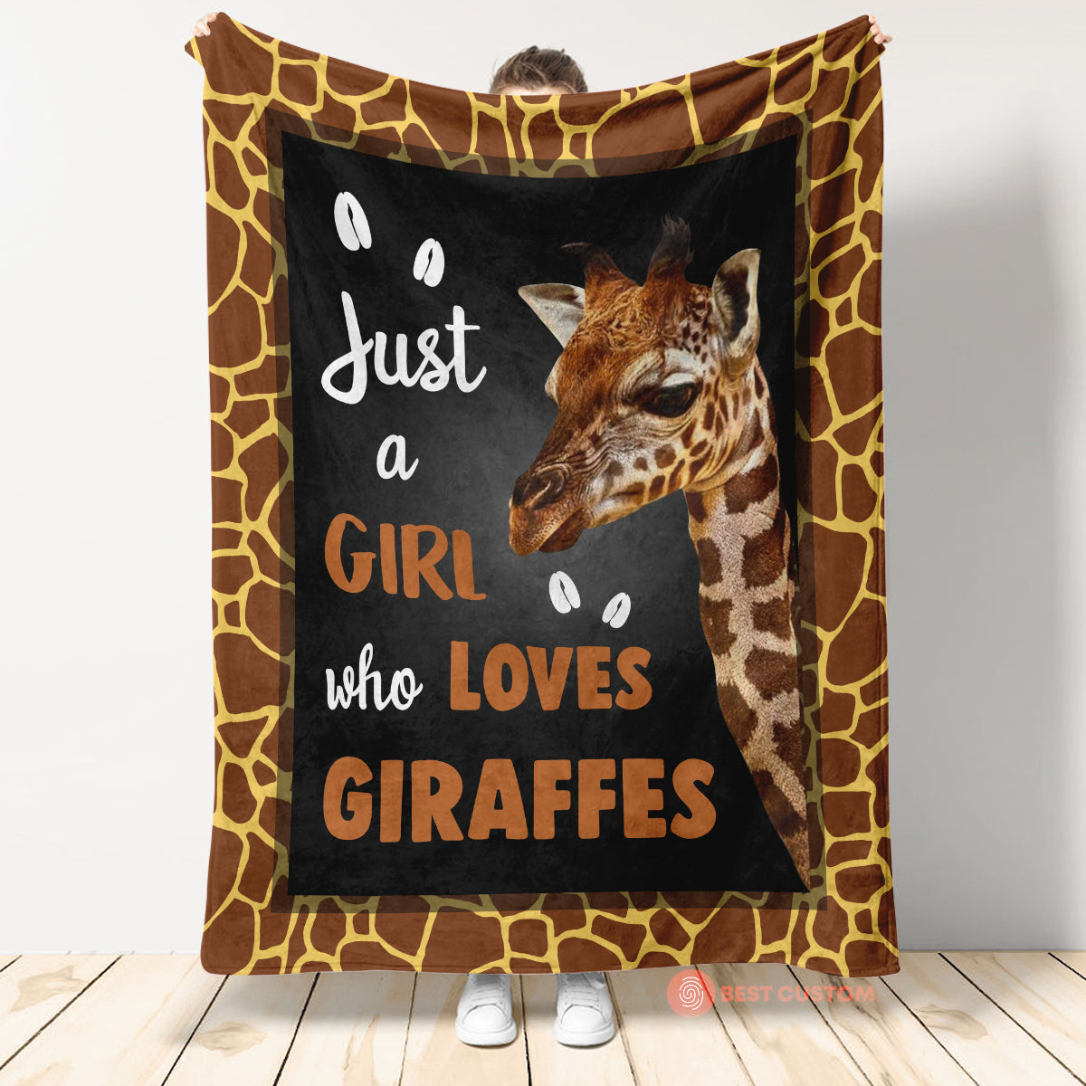 Giraffe Blanket, Just A Girl Who Loves Giraffes 1663571493619.jpg