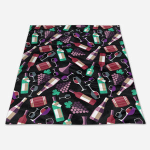 Wine Fleece Blanket Throw Blanket 1663668246557.jpg