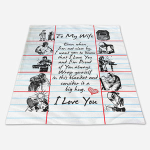 Welder's Wife Premium Fleece Blanket - Quilt Blanket 1664175208214.jpg