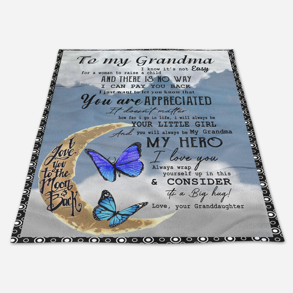 Gift For Grandma Blanket, My Grandma My Hero Fleece Blanket 1664438835469.jpg