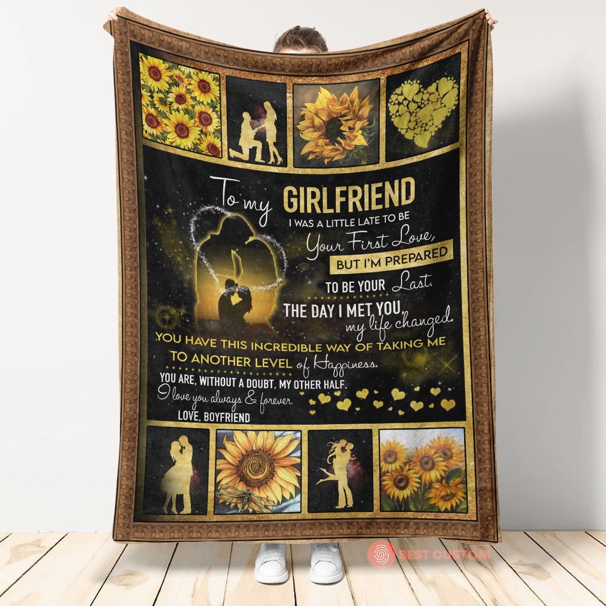 Best Valentine Gift For Girlfriend, Sunflower To My Girlfriend I Love You 1664527968301.jpg