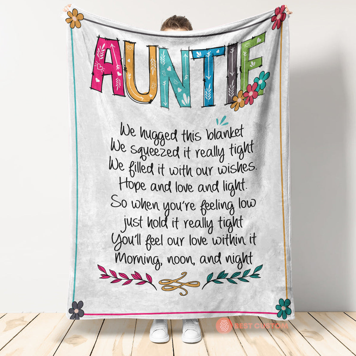 Gift For Aunt Blanket, Auntie We Hugged 1664529484770.jpg