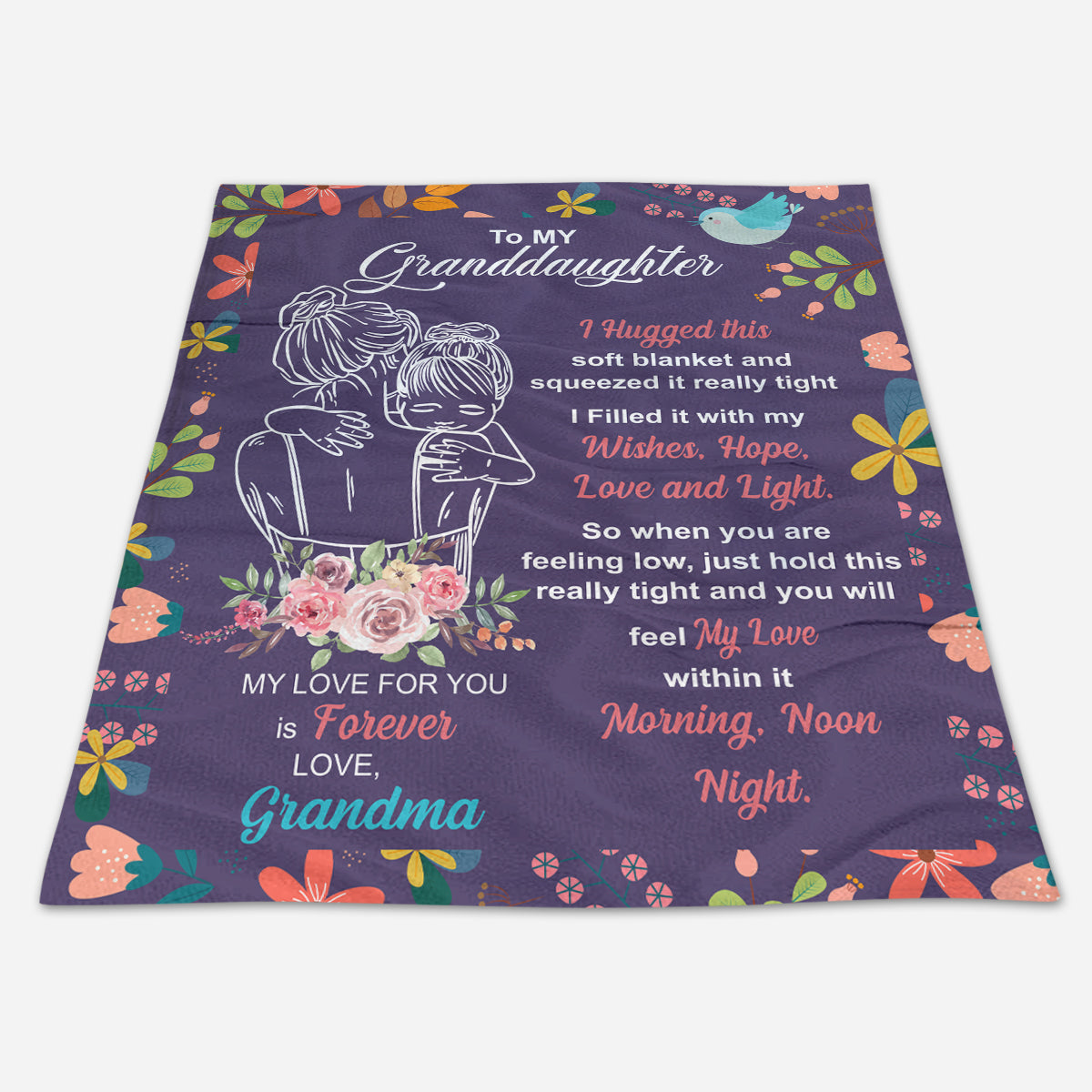Gift For Granddaughter Blanket, To My Granddaughter My Love For You Is Forever - Love From Grandma 1665113779618.jpg