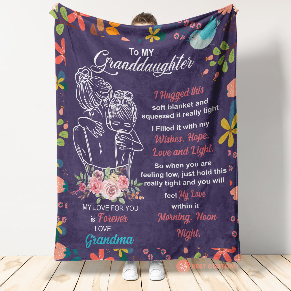 Gift For Granddaughter Blanket, To My Granddaughter My Love For You Is Forever - Love From Grandma 1665113782658.jpg