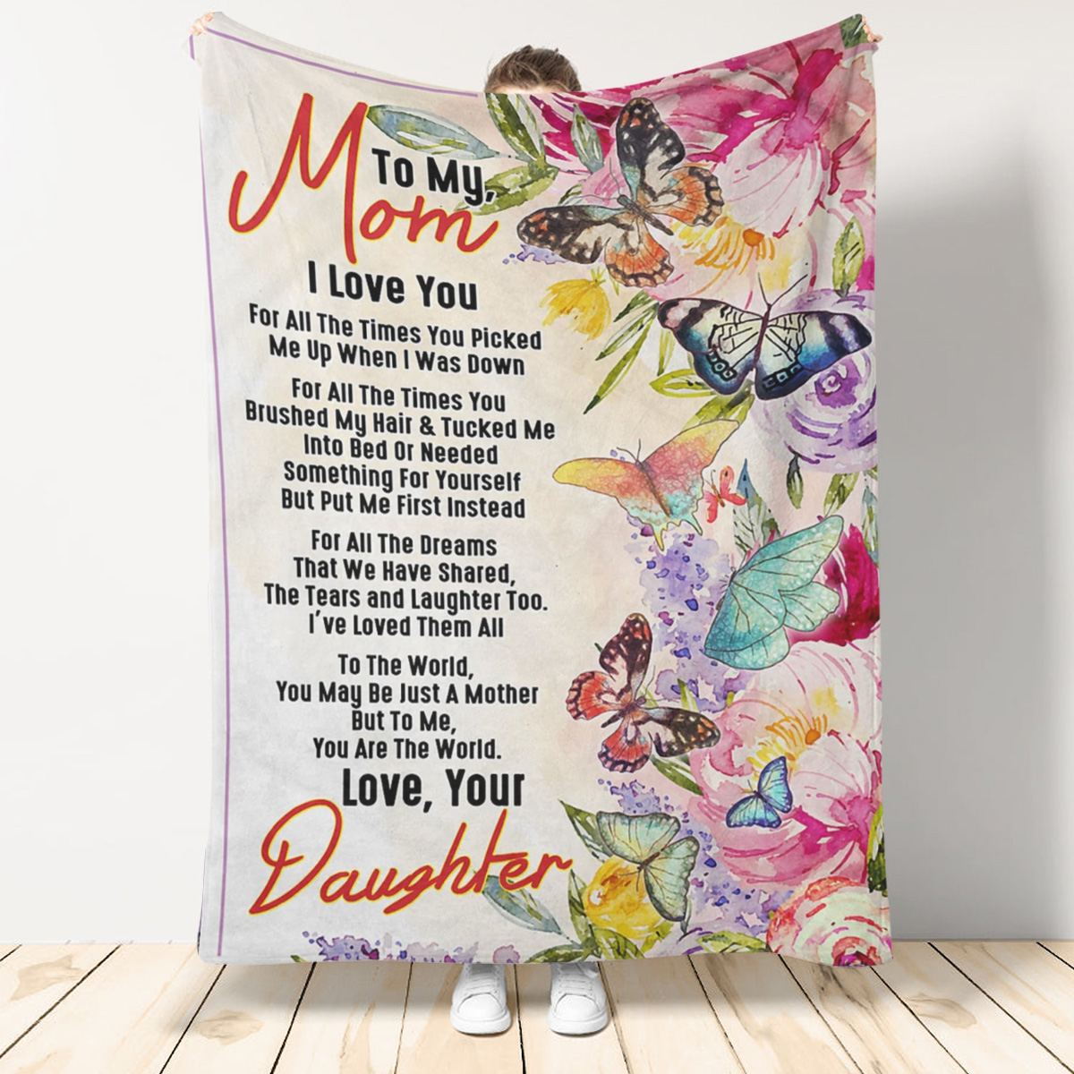 Gift For Mom Premium Fleece Blanket - Quilt Blanket 1665116145088.jpg