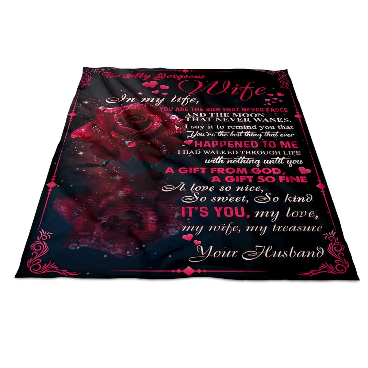 Gift For Wife Blanket, To My Wife You Are My Sun That Never Fades Fleece Blanket 1666583217034.jpg