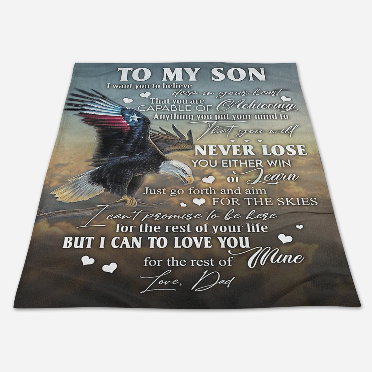 To My Son You Will Never Lose Fleece Blanket - Quilt Blanket Gift For Son Gift From Dad To Son Home Decor Bedding Couch Sofa Soft And Comfy Cozy 1666583546277.jpg
