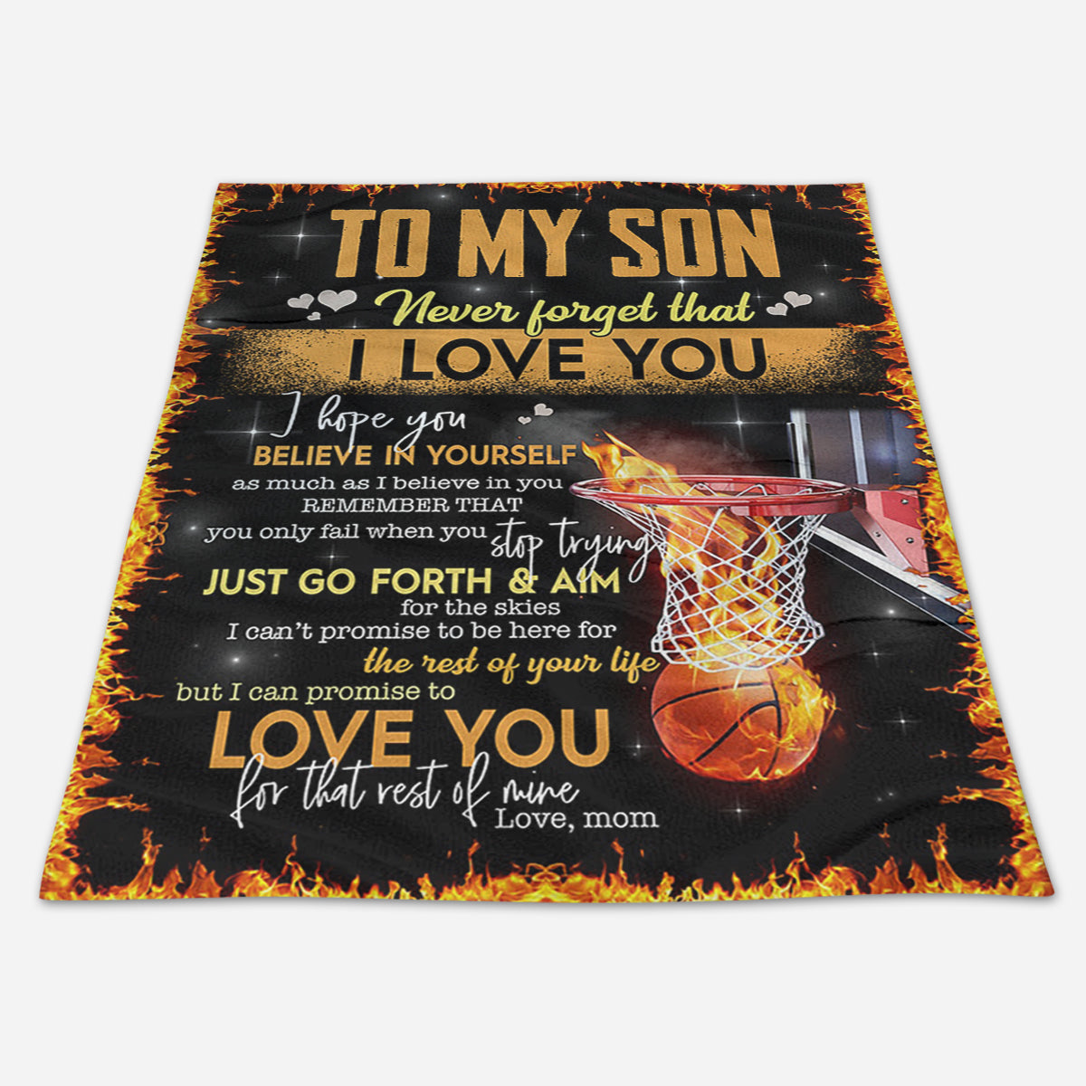 To My Son Never Forget That I Love You Fleece Blanket - Quilt Blanket Gift For Son Brithday Gift Gift From Mom To Son Home Decor Bedding Couch Sofa Soft and Comfy Cozy 1666583857604.jpg