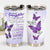 Gift For Daughter Tumbler, Purple Butterfly To My Daughter Never Feel That You Are Alone - Love From Dad 1666687945354.jpg