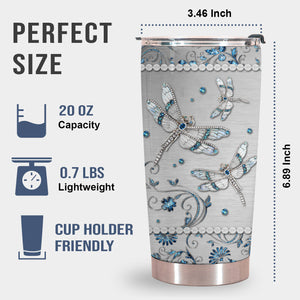 Best Custom Dragonfly Gift For Women - Boho Gifts For Women With Positive Inspirational Quote - Motivational, Religious, Spiritual, Inspirational 20oz Stainless Steel Tumbler Gifts For Women 1666689593956.jpg