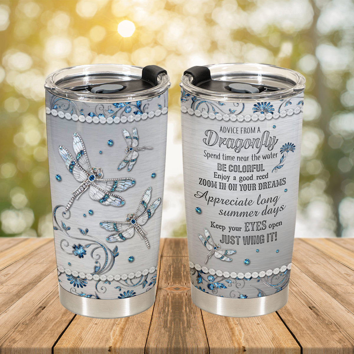 Best Custom Dragonfly Gift For Women - Boho Gifts For Women With Positive Inspirational Quote - Motivational, Religious, Spiritual, Inspirational 20oz Stainless Steel Tumbler Gifts For Women 1666689595621.jpg
