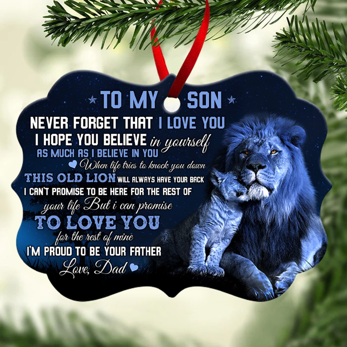 To My Son Ornament Never Forget Love You Love Gift From Dad 1666690401288.jpg