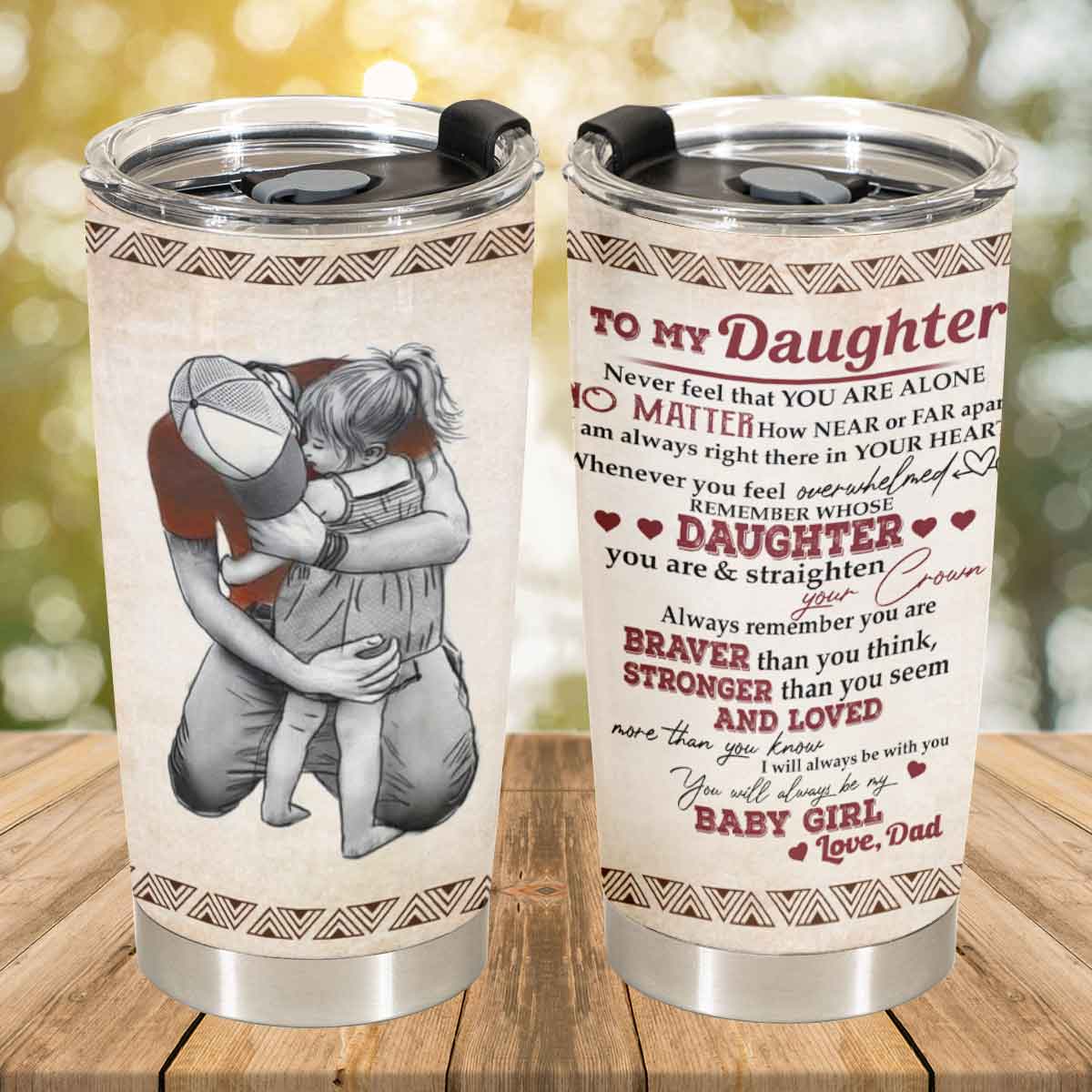 Gift For Daughter Tumbler, To My Daughter You Will Always Be My Baby Girl - Love From Dad 1667200417355.jpg