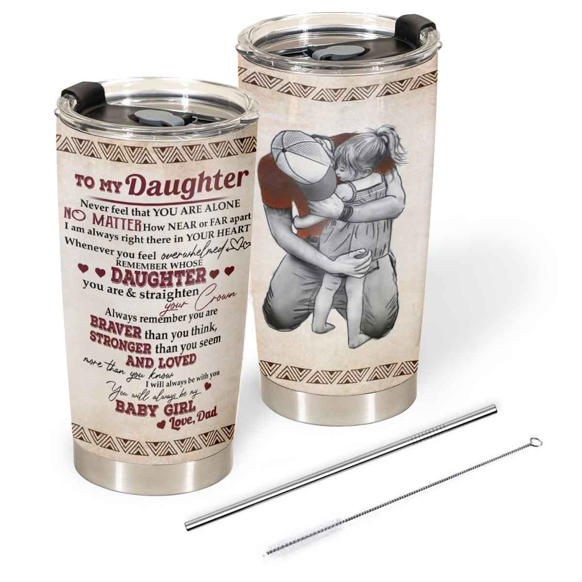 Gift For Daughter Tumbler, To My Daughter You Will Always Be My Baby Girl - Love From Dad 1667200417367.jpg