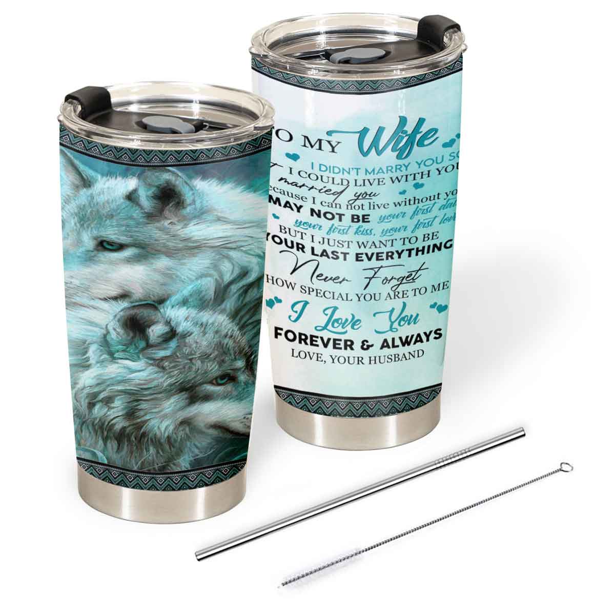 Gift For Wife Tumbler, Wolf To My Wife Never Forget How Special You Are To Me - Love From Husband 1667284974201.jpg