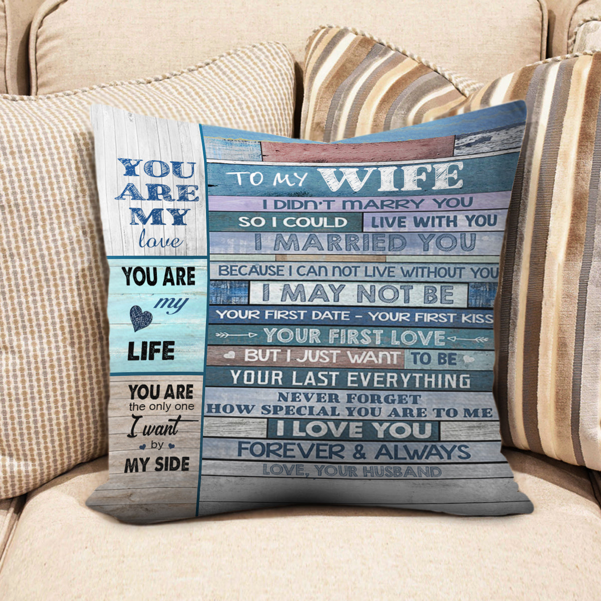 Gift For Wife Pillow Case, To My Wife Your Last Everything Suede Pillow Case 1667443389207.jpg